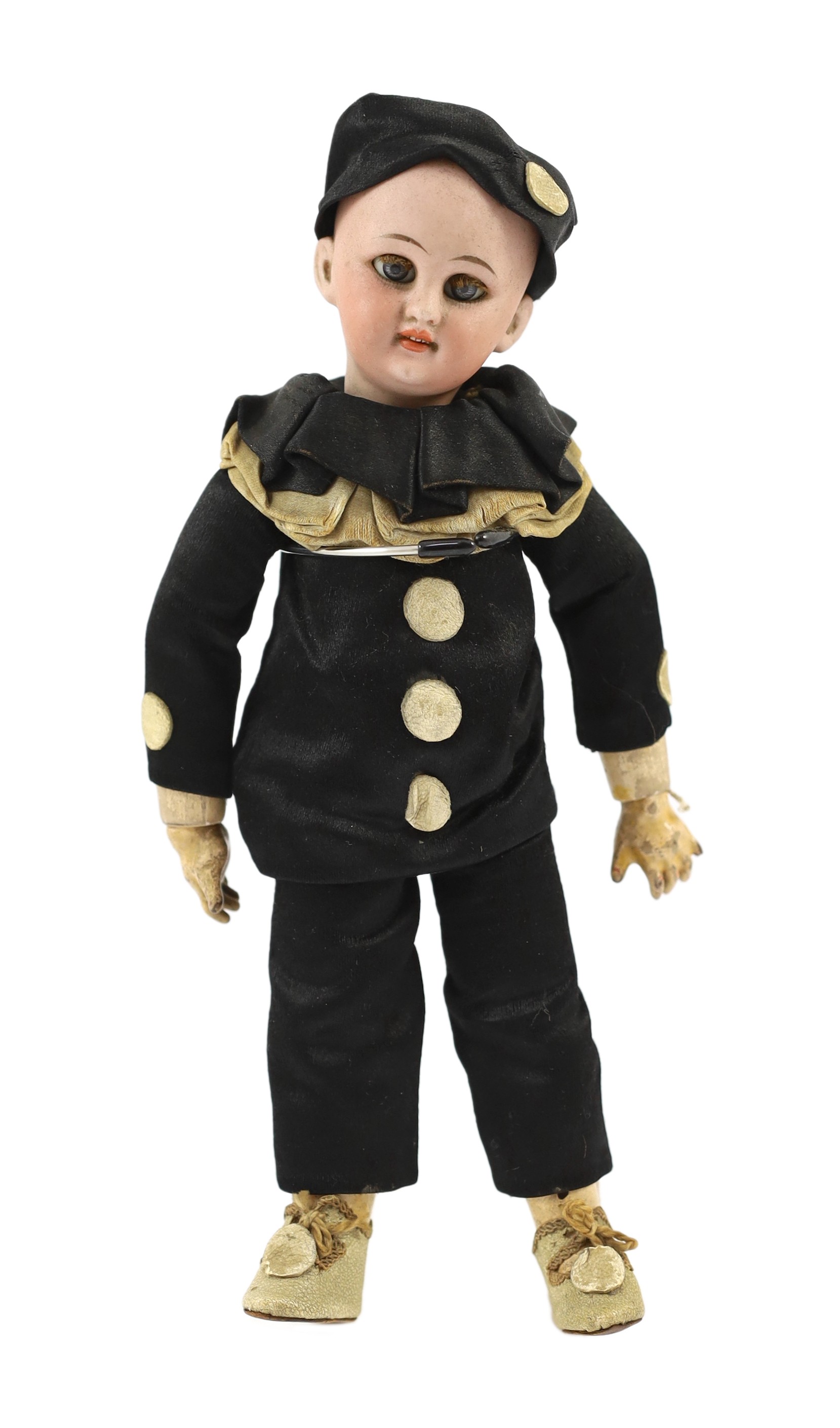 A Simon & Halbig bisque character doll, German, circa 1880, 9in.